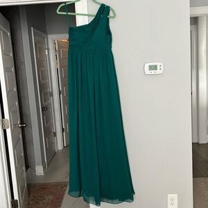 Emerald green dress